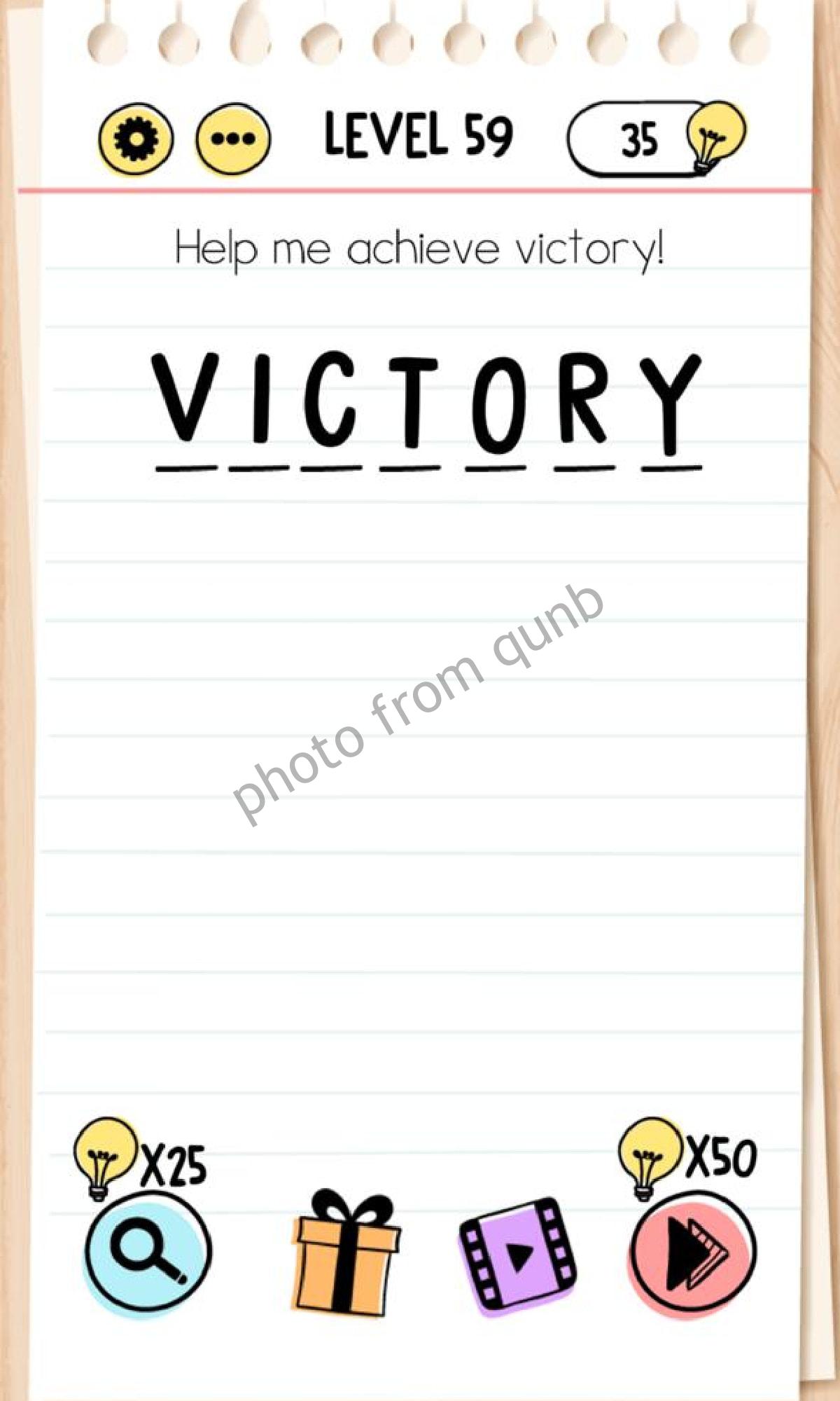 Brain Test Level 59 Help me achieve victory Answers