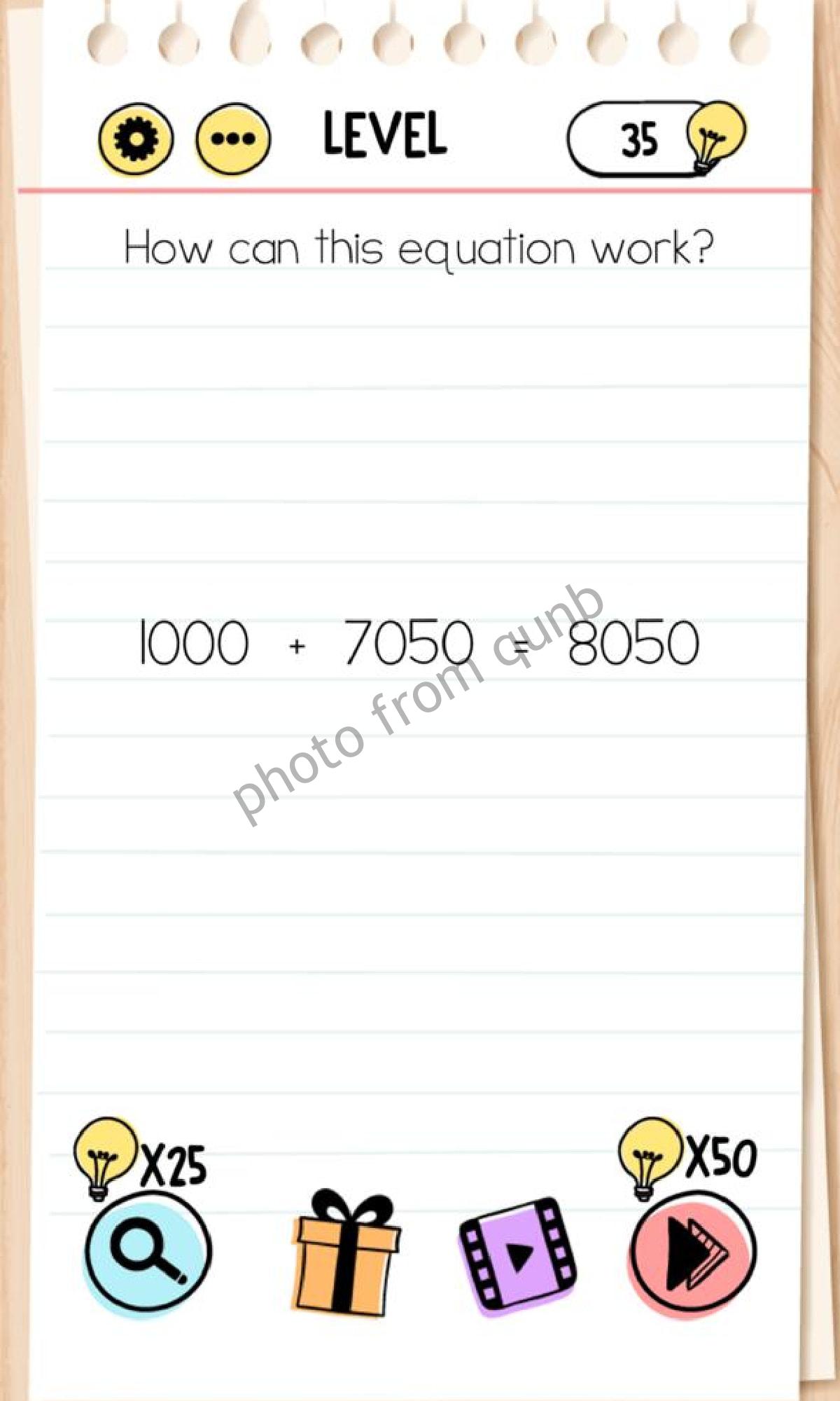 Brain Test Level 70 How can this equation work Answers Solutions » Qunb