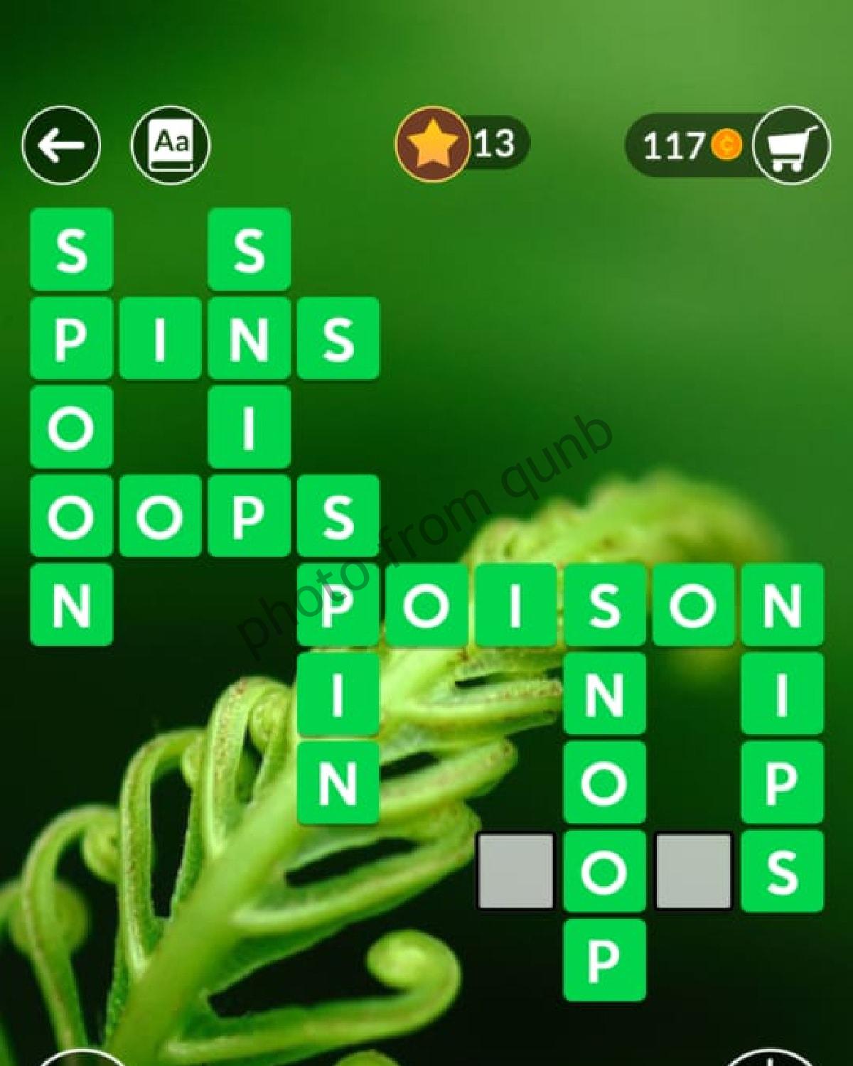 Wordscapes Level 674 Wild 2 Answers » qunb