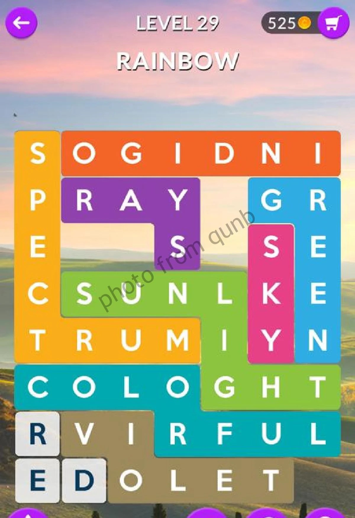 Word Shapes Answers Level 29 » Qunb