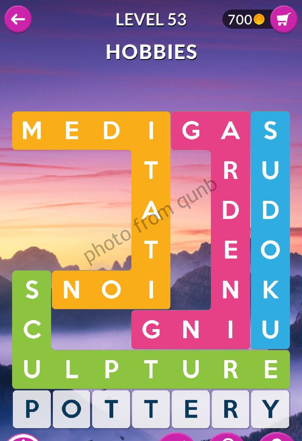 Word Shapes Answers Level 53 » Qunb