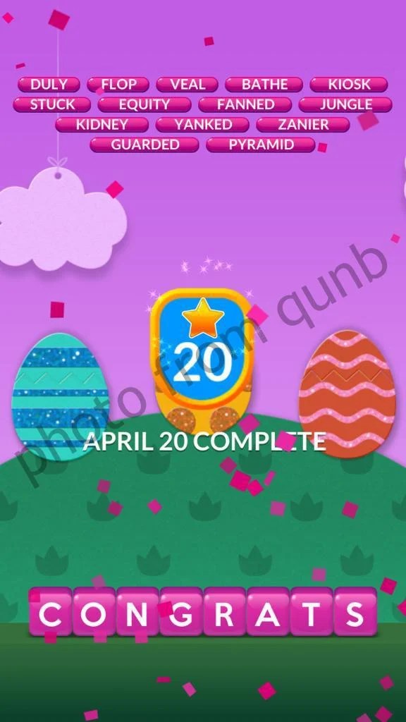 Word Stacks April 20 2020 Daily Answers