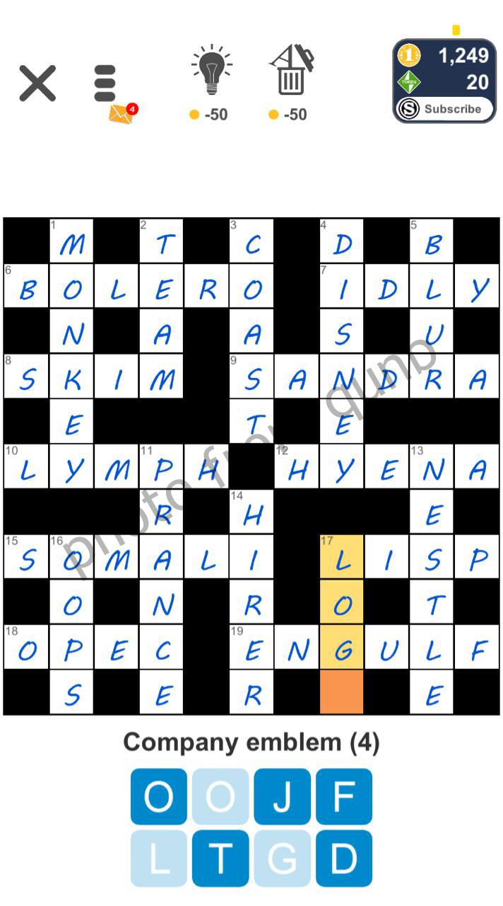 50 Emblem Crossword Clue Daily Crossword Clue
