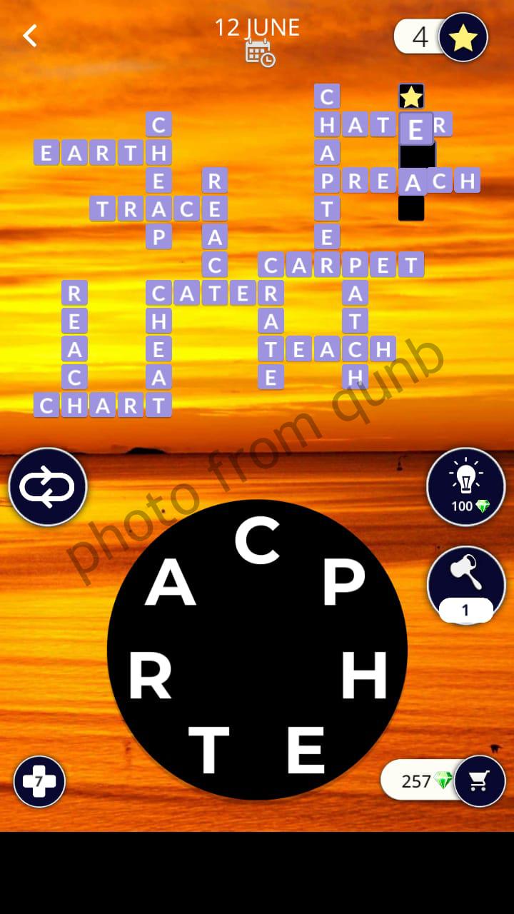 Words of Wonders (WOW) Daily Puzzle June 12 2020 Answers