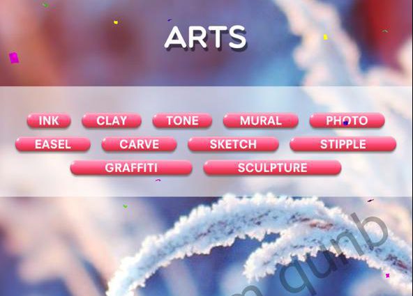 Word Crush Level 174 Arts Answers » Qunb