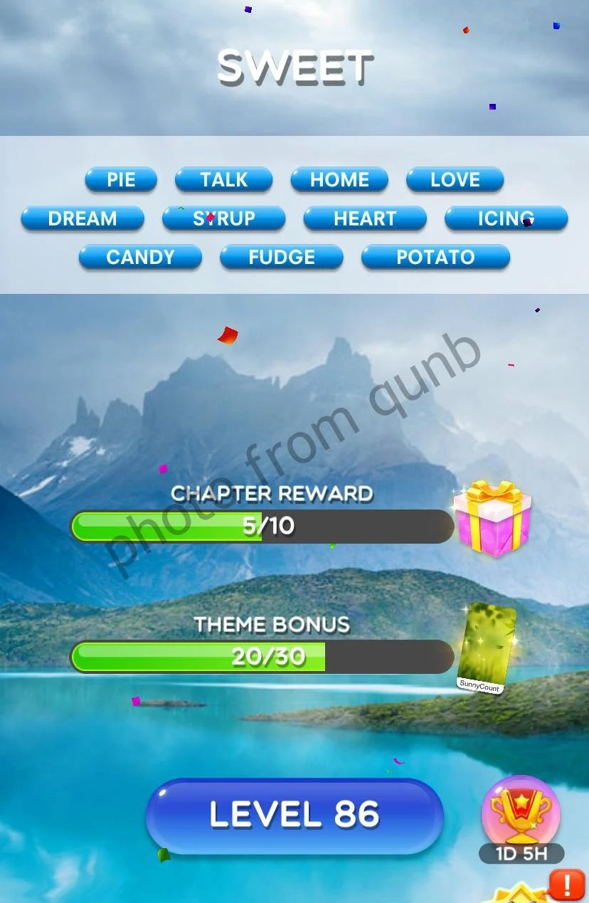 Word Crush Level 85 » Qunb