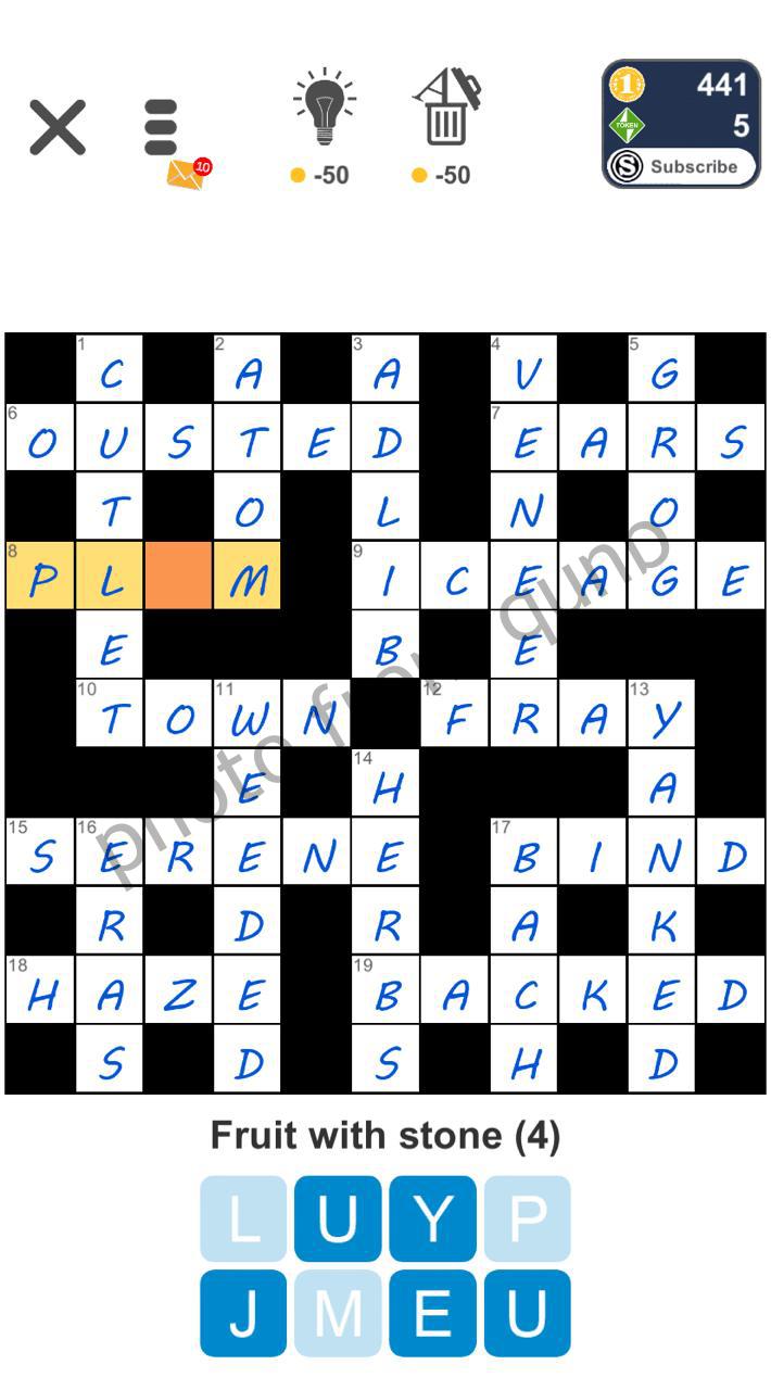 52 Crossword Clue Plum Like Fruit Daily Crossword Clue