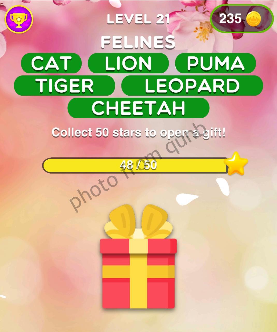 Star of Words Level 21 » Qunb