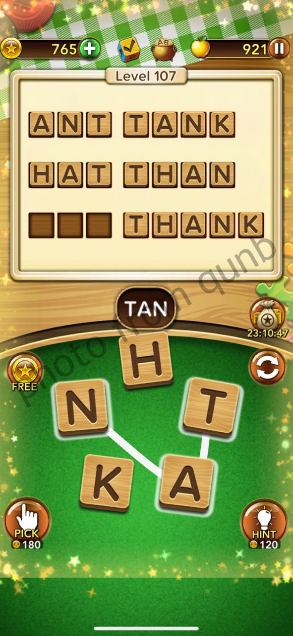 Word Collect Level 107 Answers and Cheats
