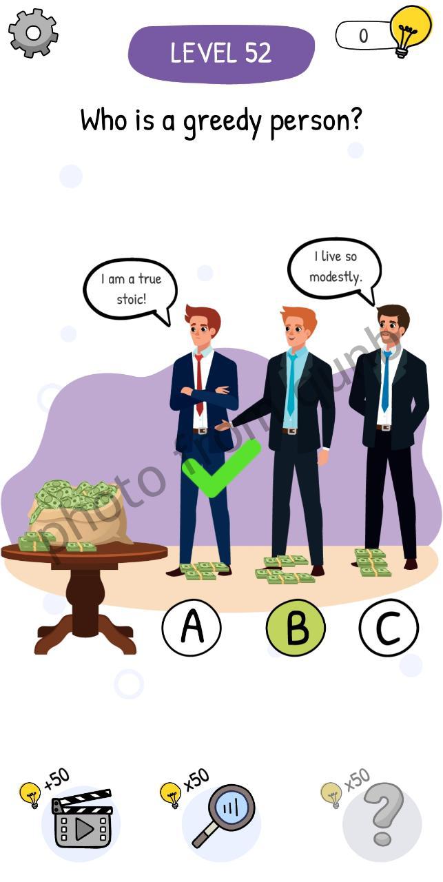 Who is Level 52 Who is a greedy person Answers and Solutions » Qunb