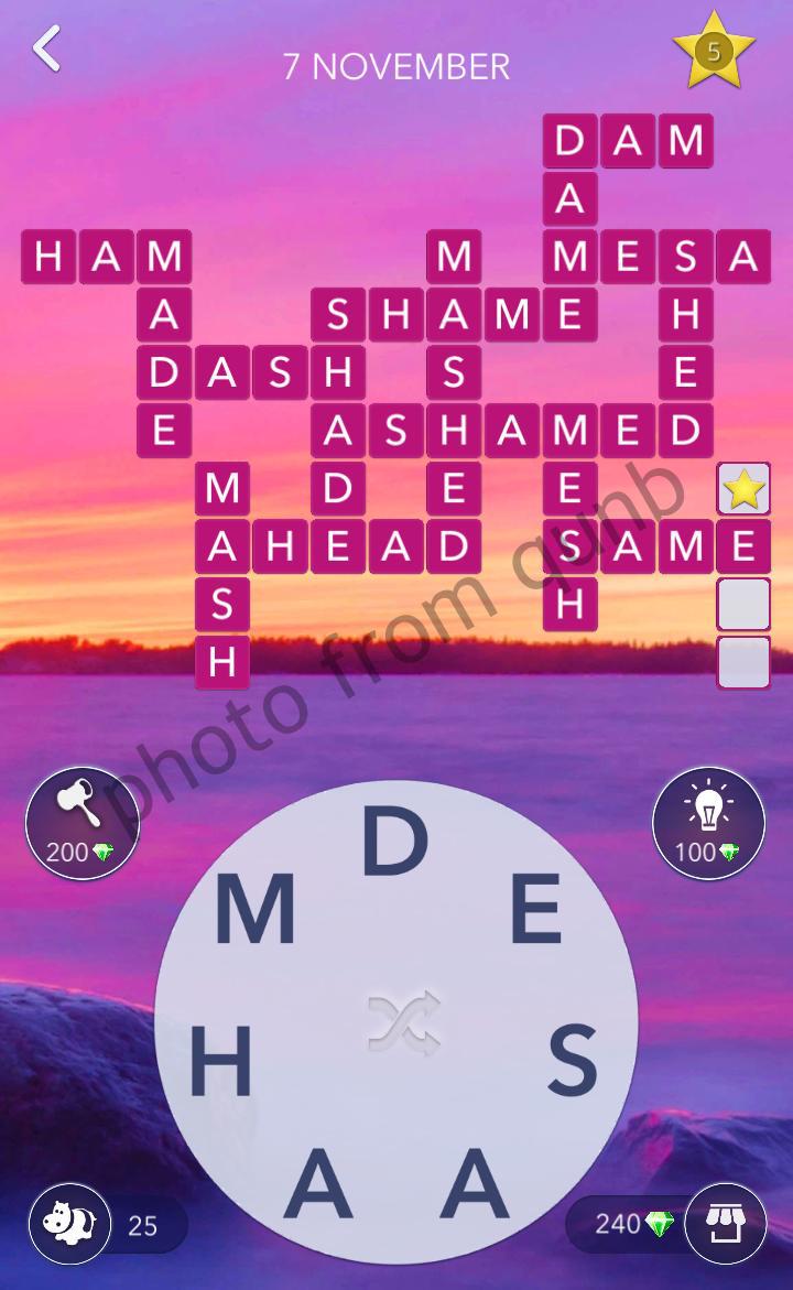 Words of Wonders (WOW) Daily Puzzle November 7 2020 Answers » qunb