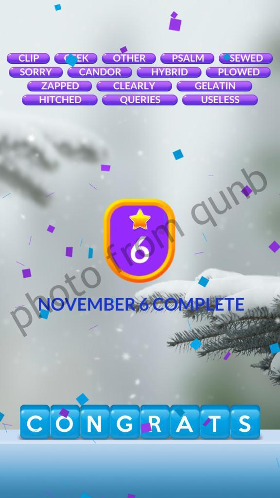 Word Stacks November 6 2020 Daily Answers » Qunb