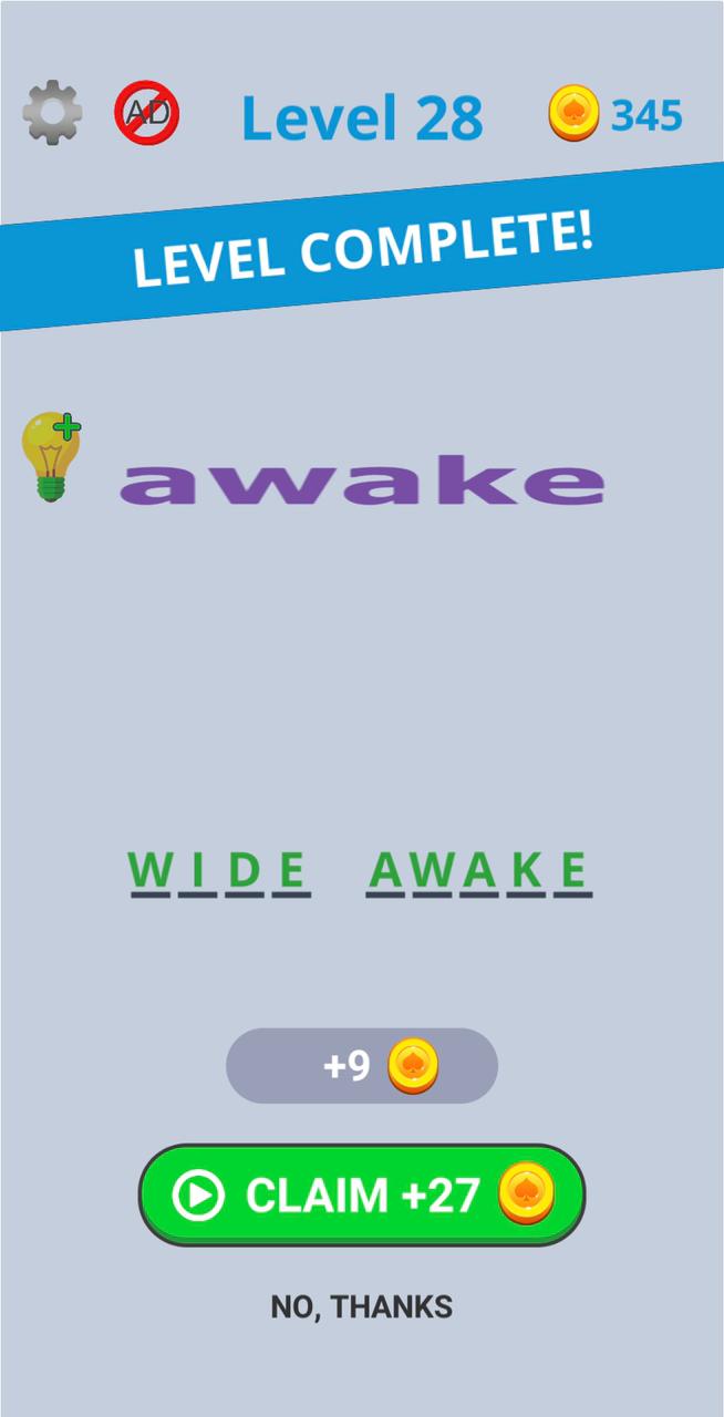 Dingbats Level 28 (awake) Answer