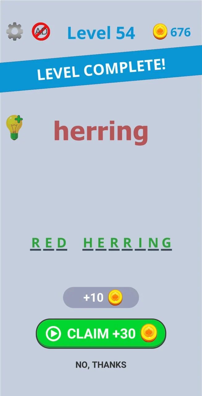 Dingbats Level 54 (herring) Answer » Qunb