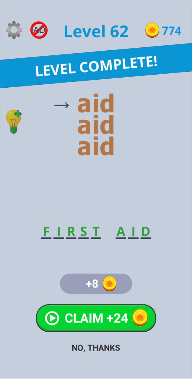 Dingbats Level 62 (aid) Answer