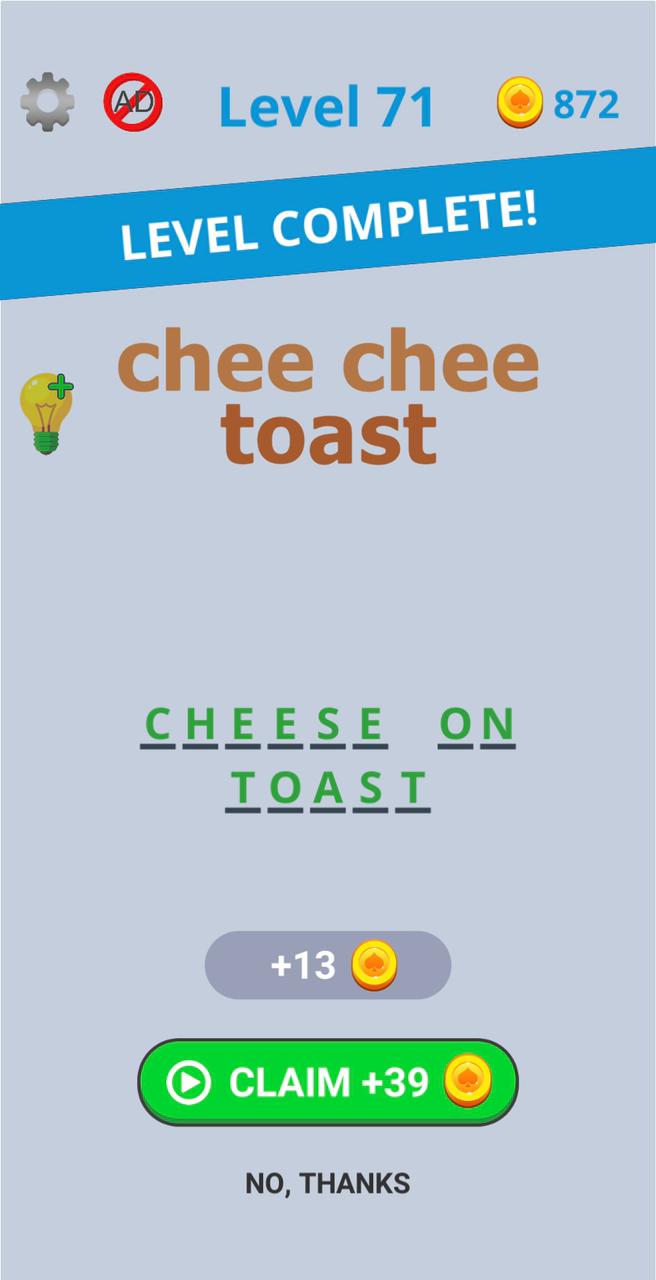 Dingbats Level 71 (chee chee toast) Answer Dingbats Level 71 (chee chee toast) Answer