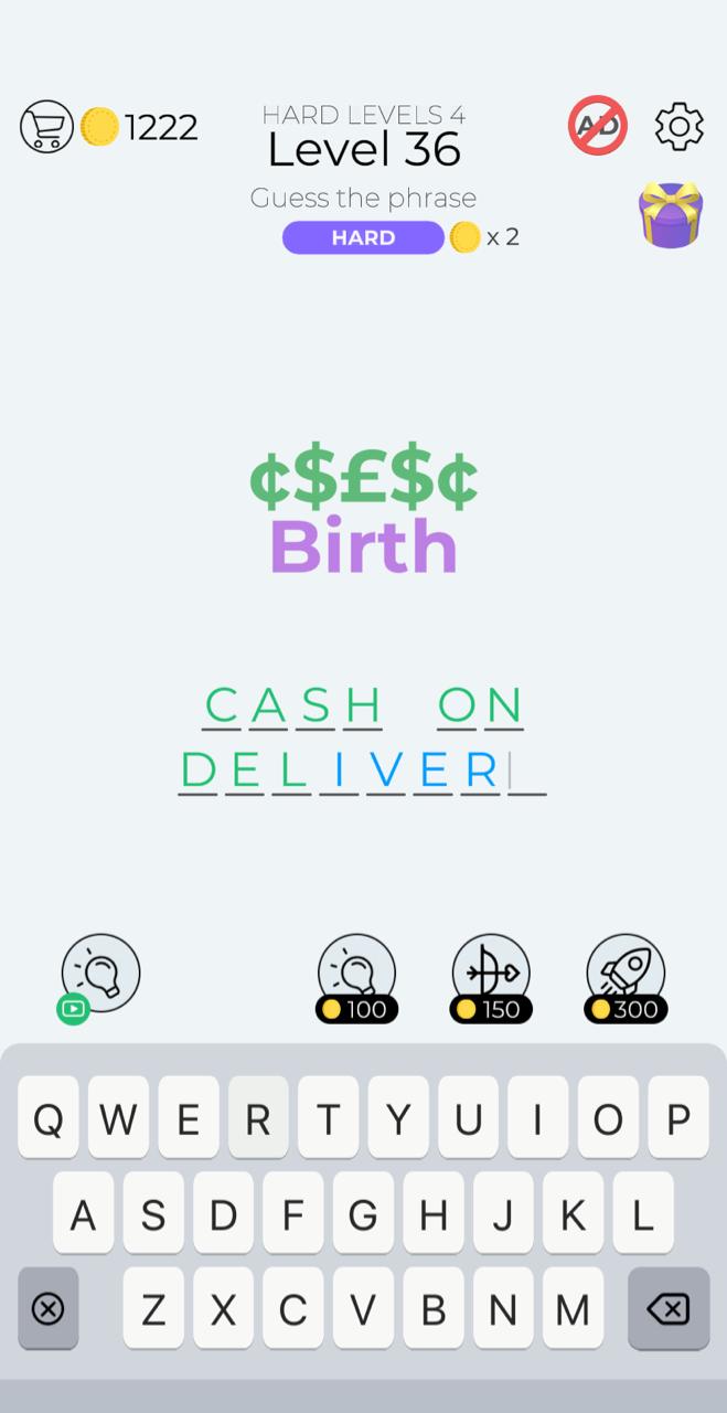 Dingbats Hard Level 36 Answers and Solutions » qunb