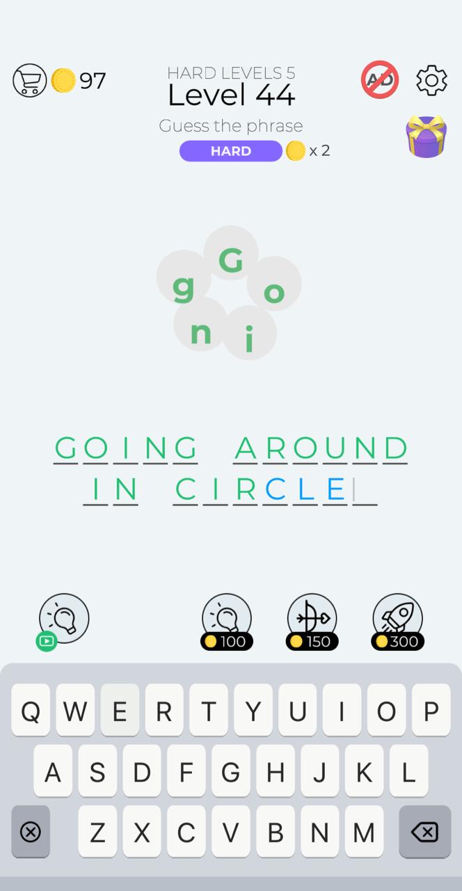 Dingbats Hard Level 44 Answers and Solutions » Qunb