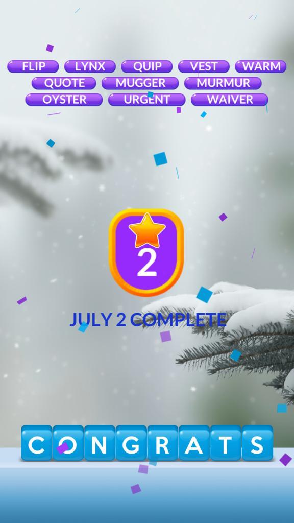 Word Stacks July 2 2021 Daily Answers