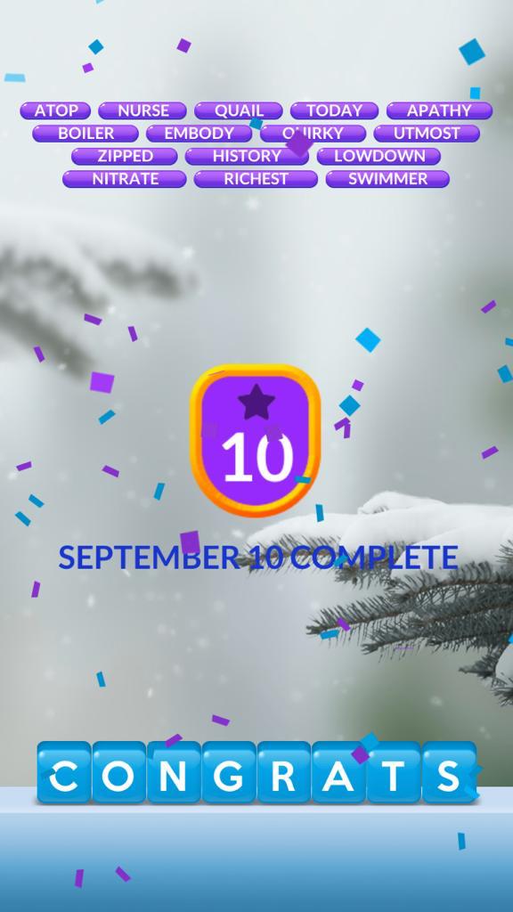 Word Stacks September 10 2021 Daily Answers » qunb