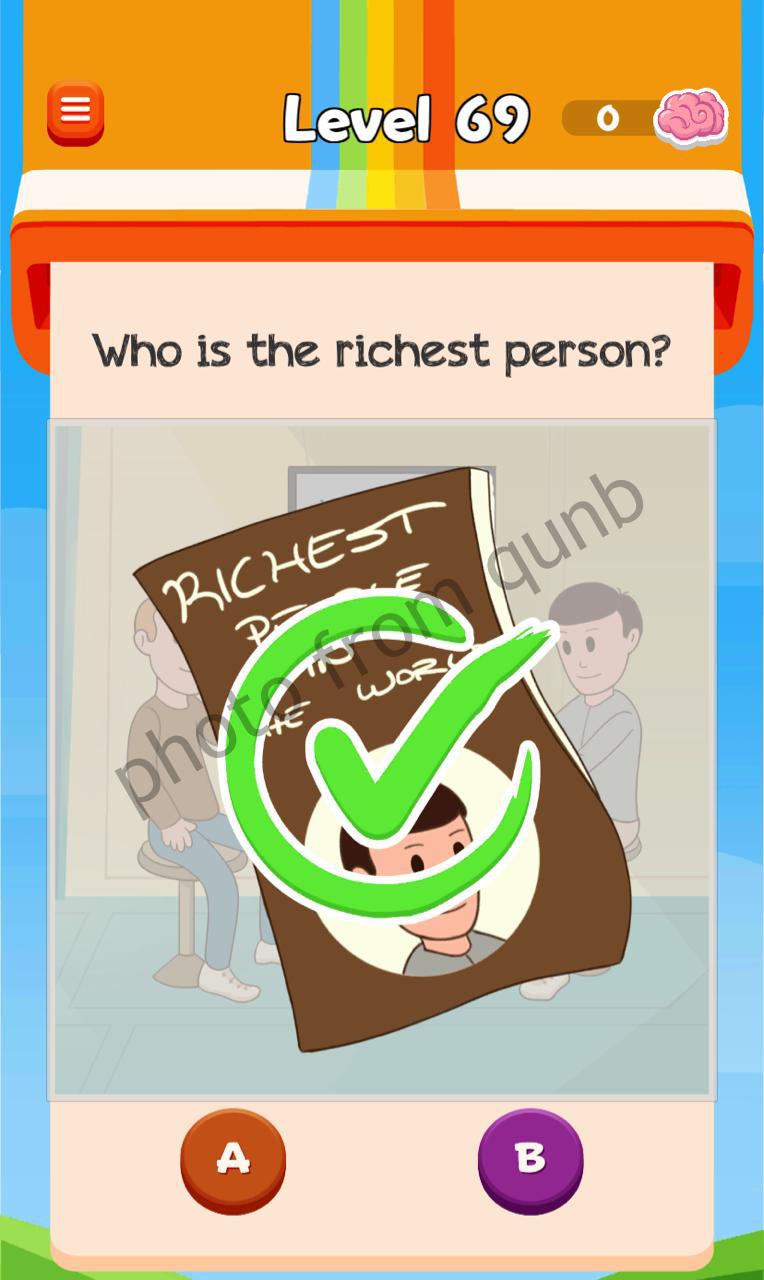 Braindom 3 Level 69 Who is the richest person Answers