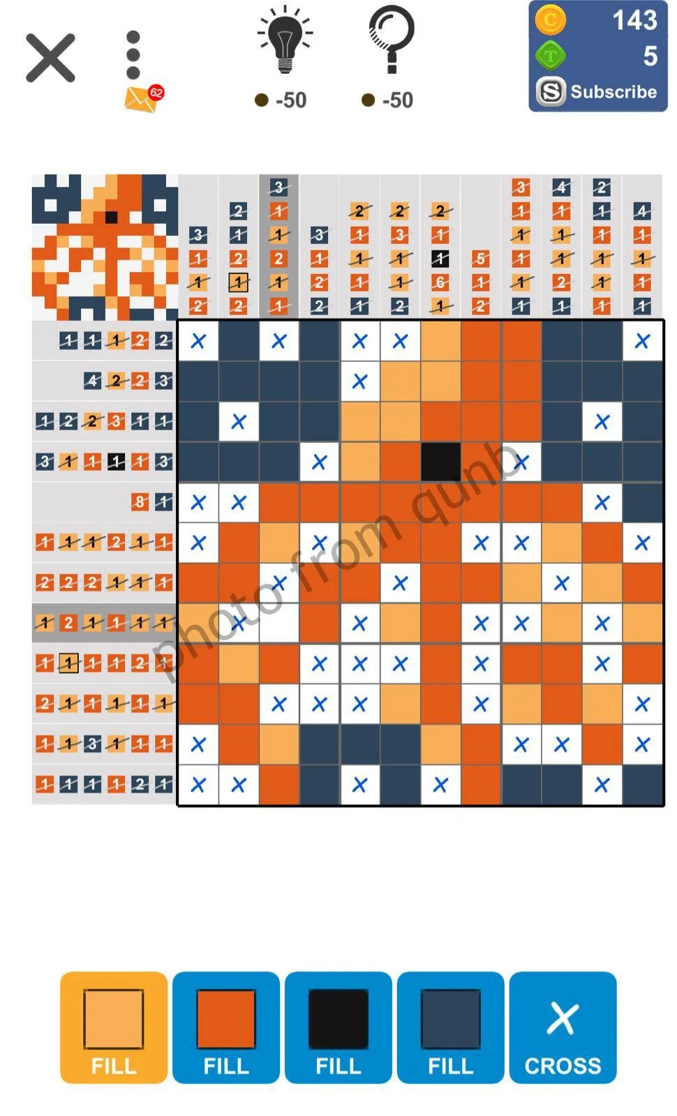 Puzzle Page Picture Cross January 25 » Qunb