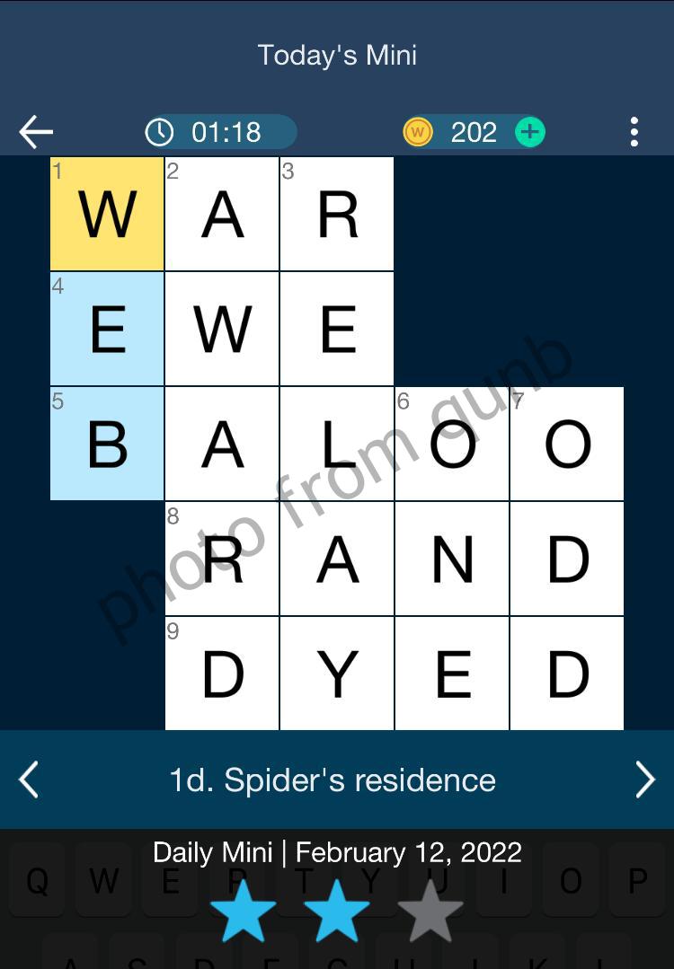 Daily Themed Mini Crossword February 12 2022 » Qunb