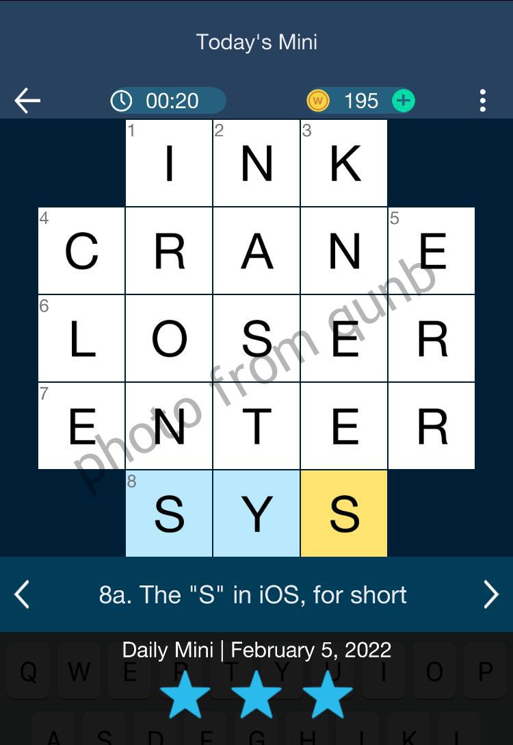 Daily Themed Mini Crossword February 5 2022 Answers » Qunb