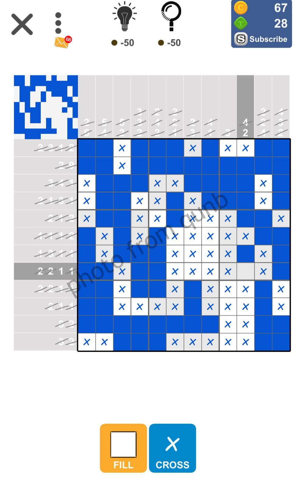 Puzzle Page Picture Cross March 20 » Qunb