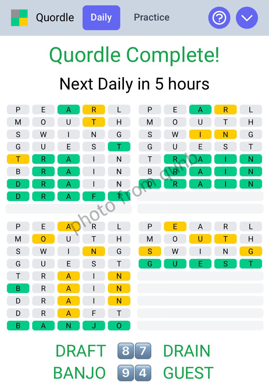 Quordle March 13 2022 Answers » qunb