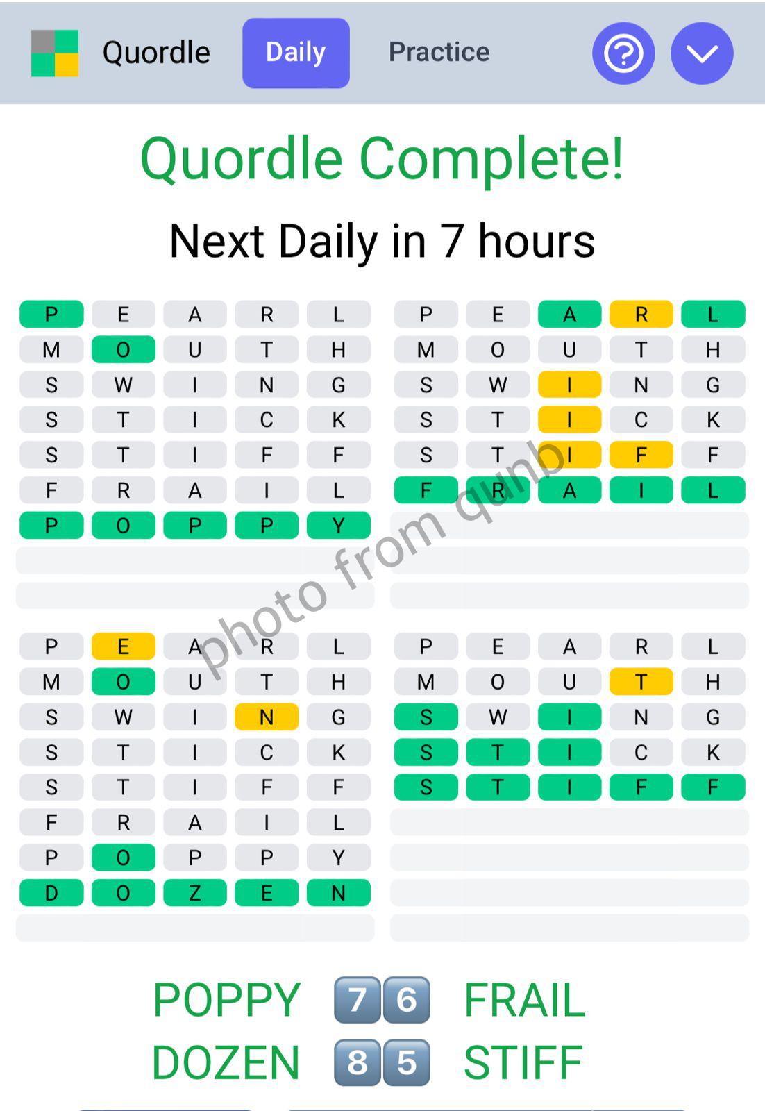 Quordle March 8 2022 Answers » Qunb