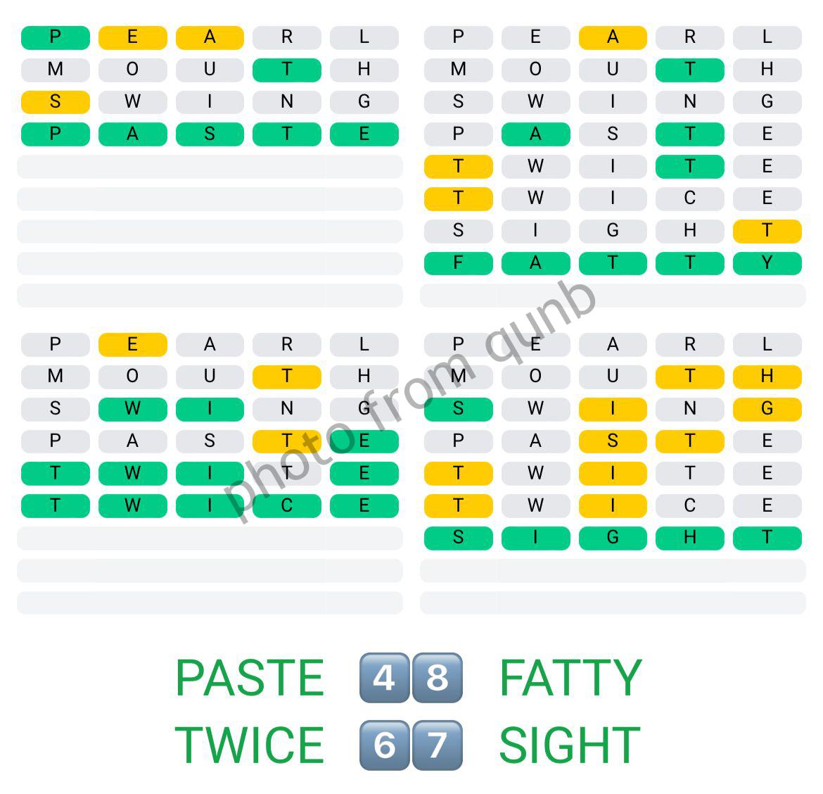Quordle April 25 2022 Answers » qunb