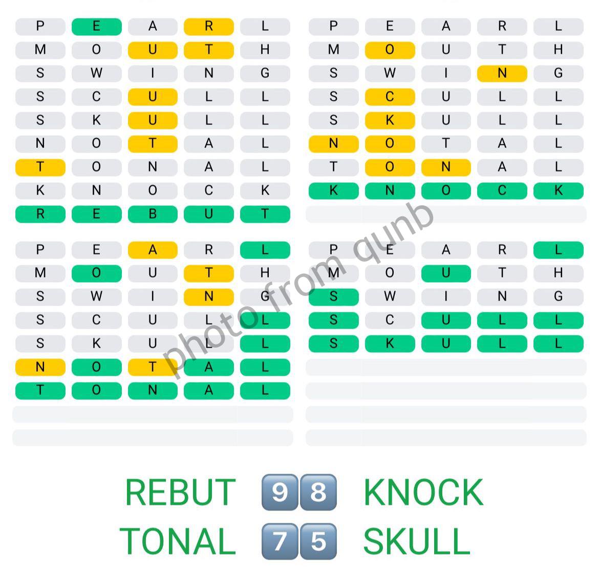 Quordle April 8 » Qunb