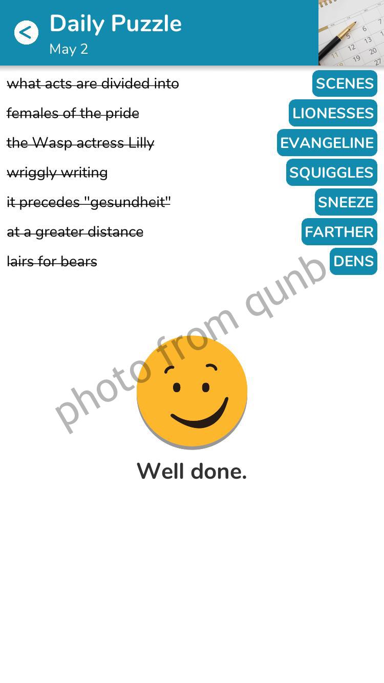 7 Little Words May 2 2022 Answers all in one Page » qunb