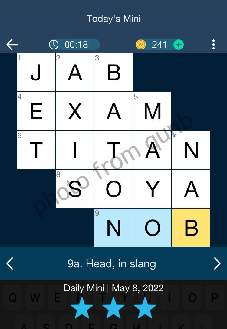 Daily Themed Mini Crossword May 8 2022 Answers