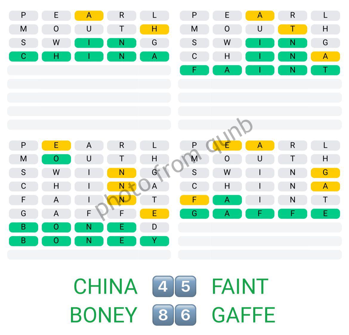 Quordle May 16 2022 Answers » qunb