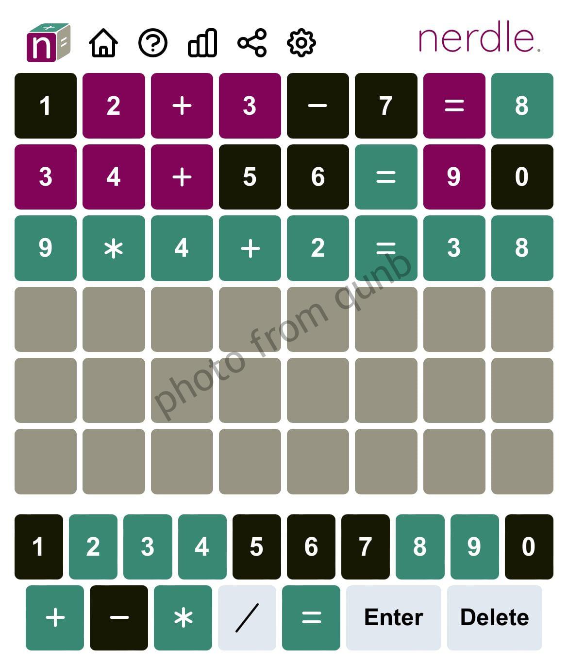 Nerdle June 12 » Qunb