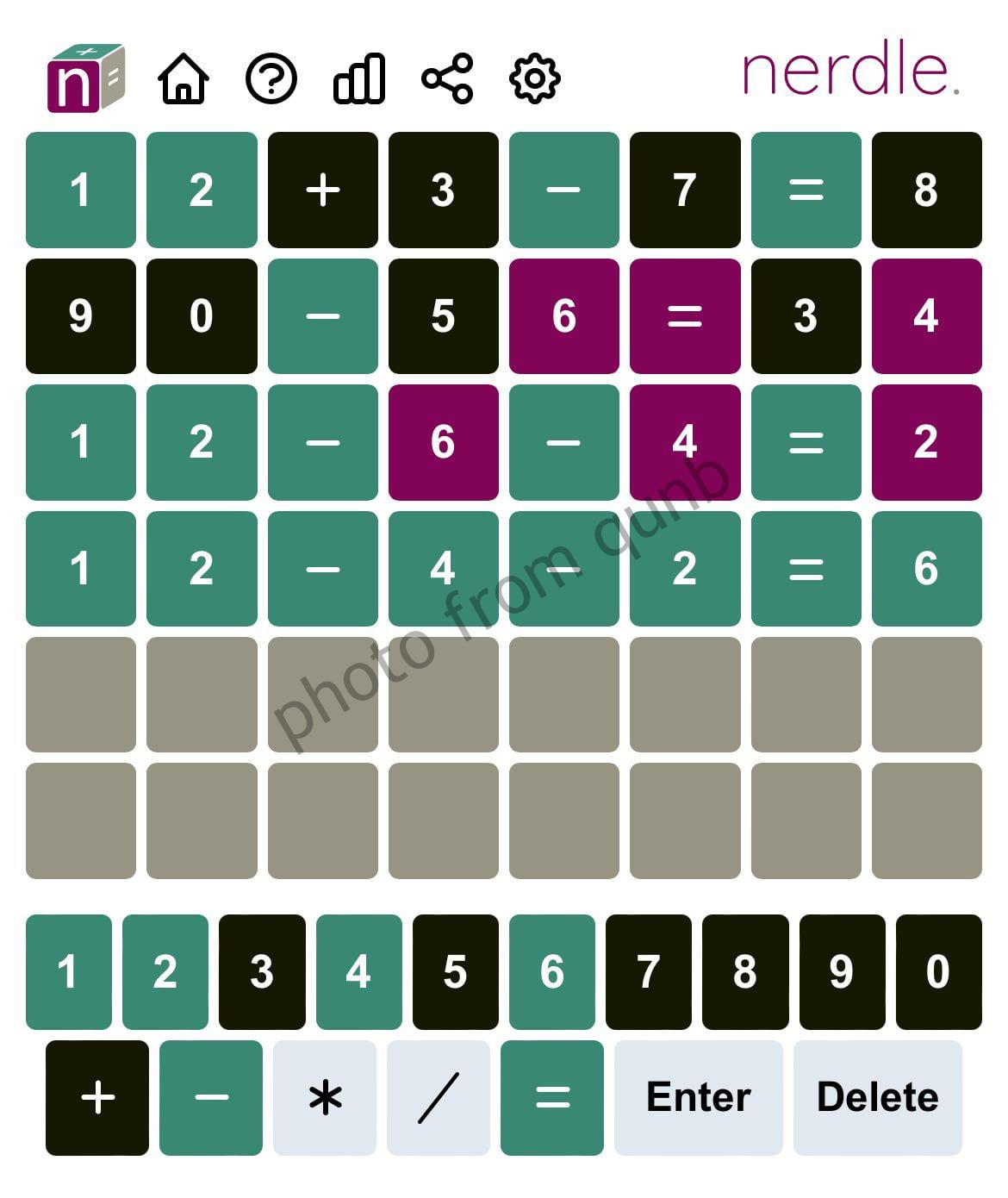 Nerdle June 2 » Qunb