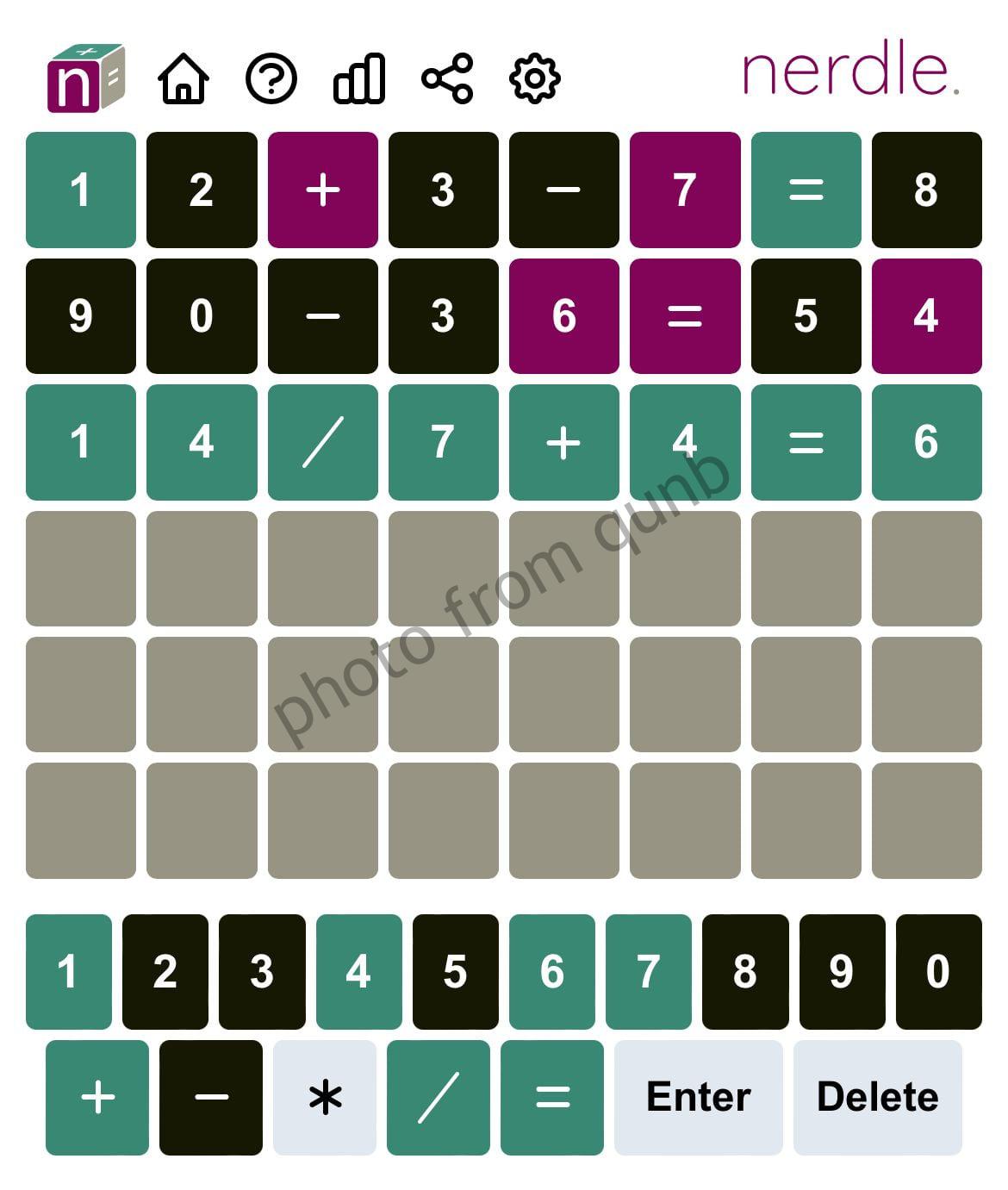 Nerdle June 7 » Qunb