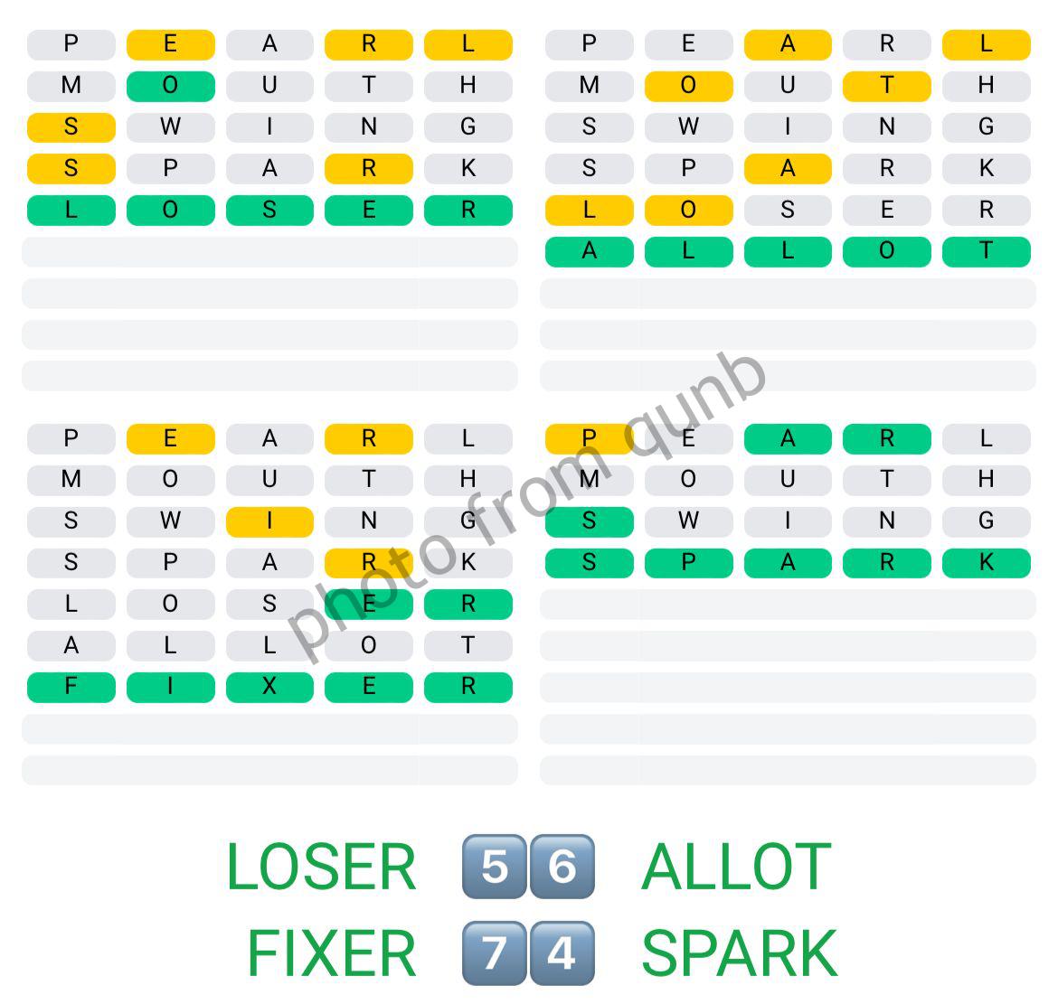 Quordle June 16 » Qunb