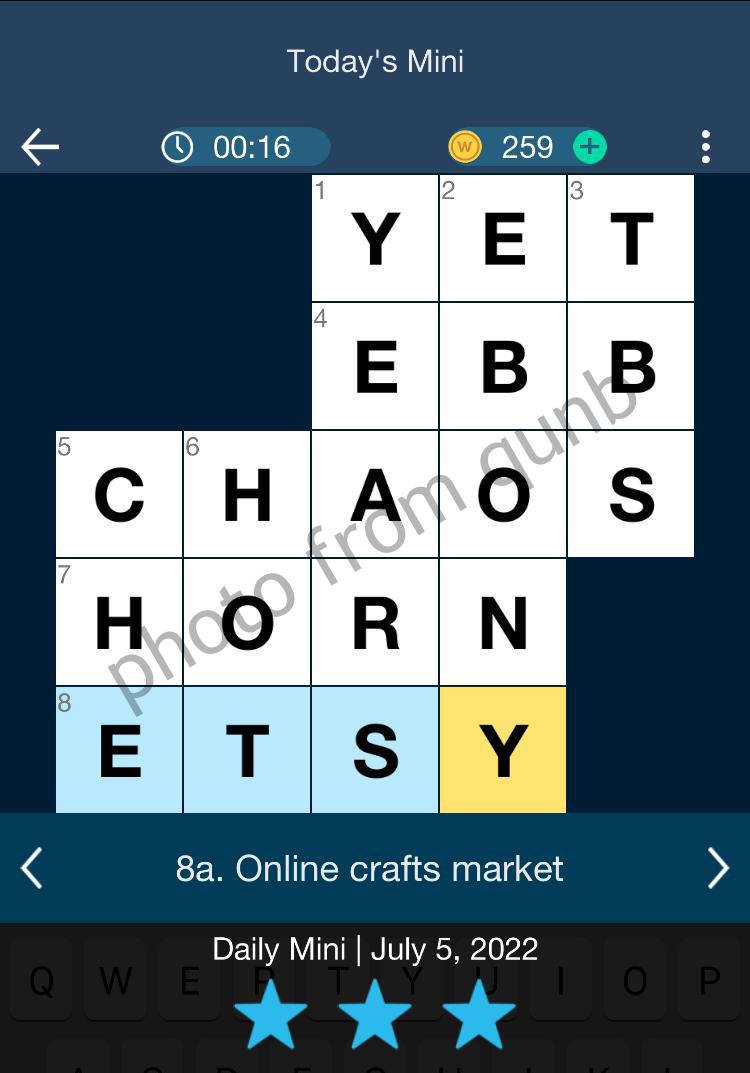 Daily Themed Mini Crossword July 5 2022 Answers » qunb