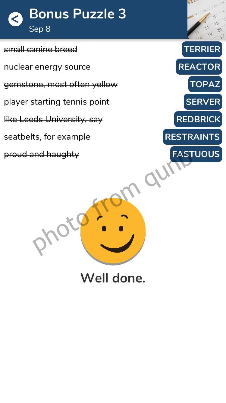 7 Little Words September 8 2022 Answers all in one Page » qunb