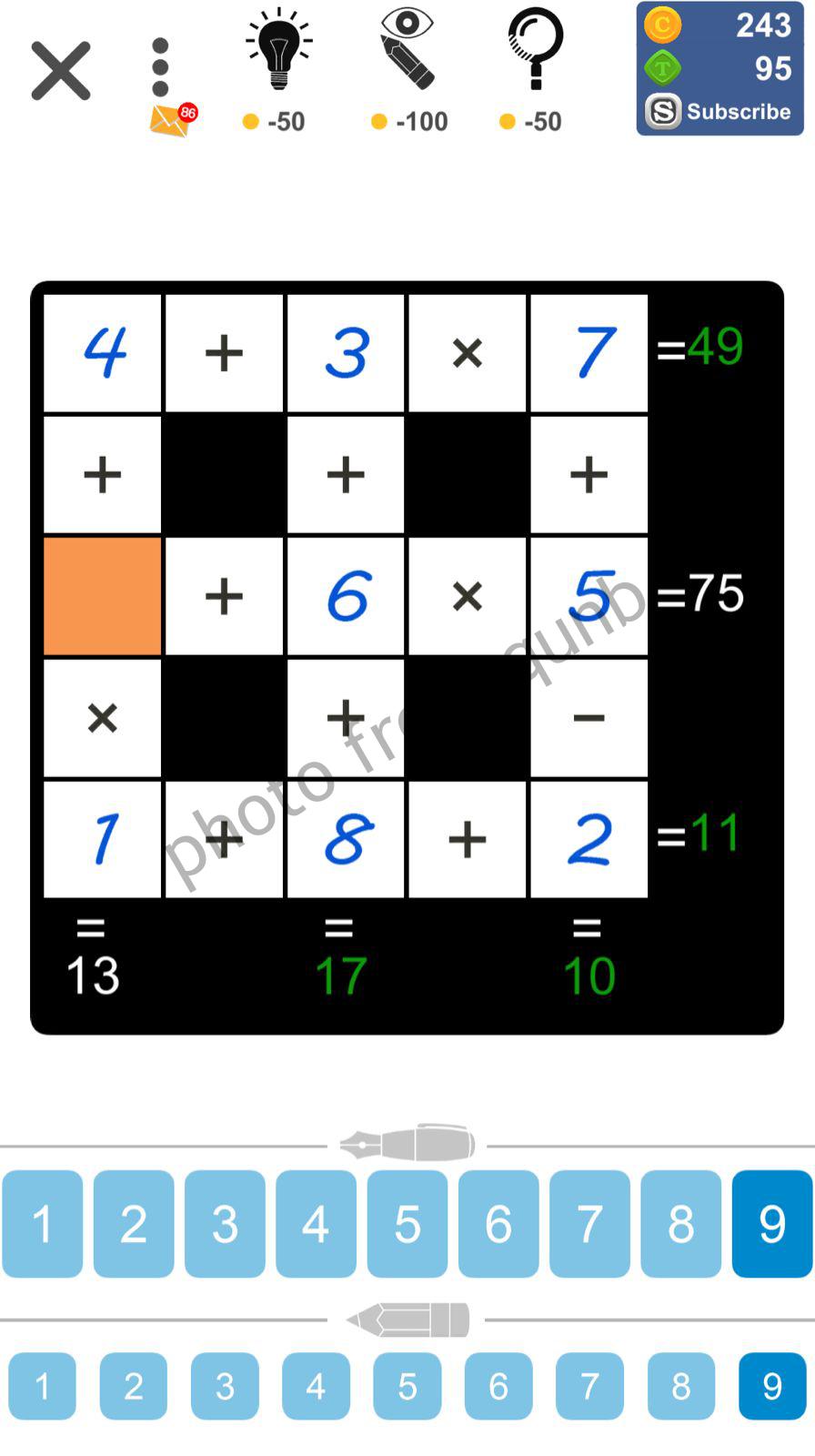 Puzzle Page Cross Sum September 23 2022 Answers