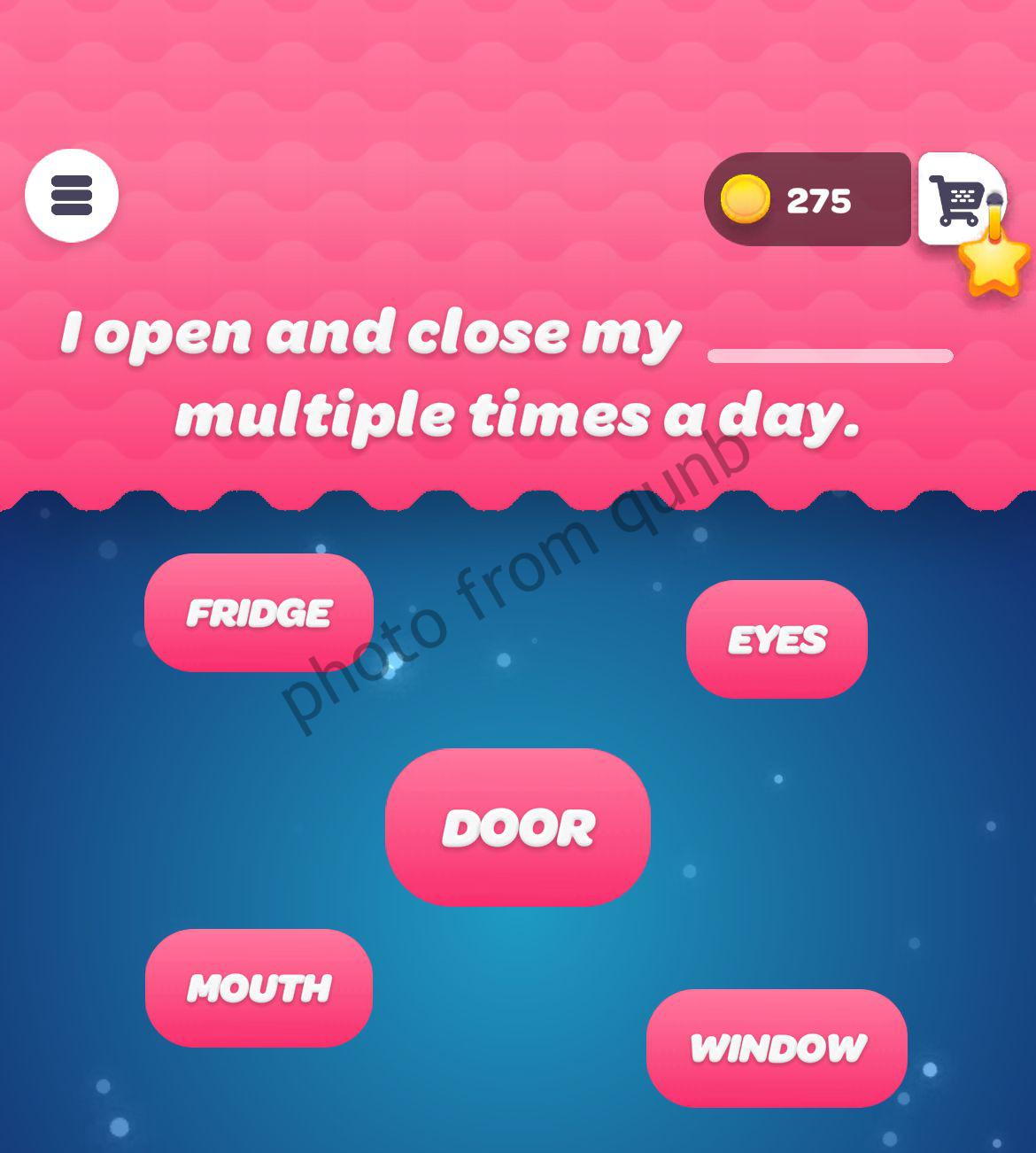 I open and close my ___ multiple times a day People Say Level 12 » qunb