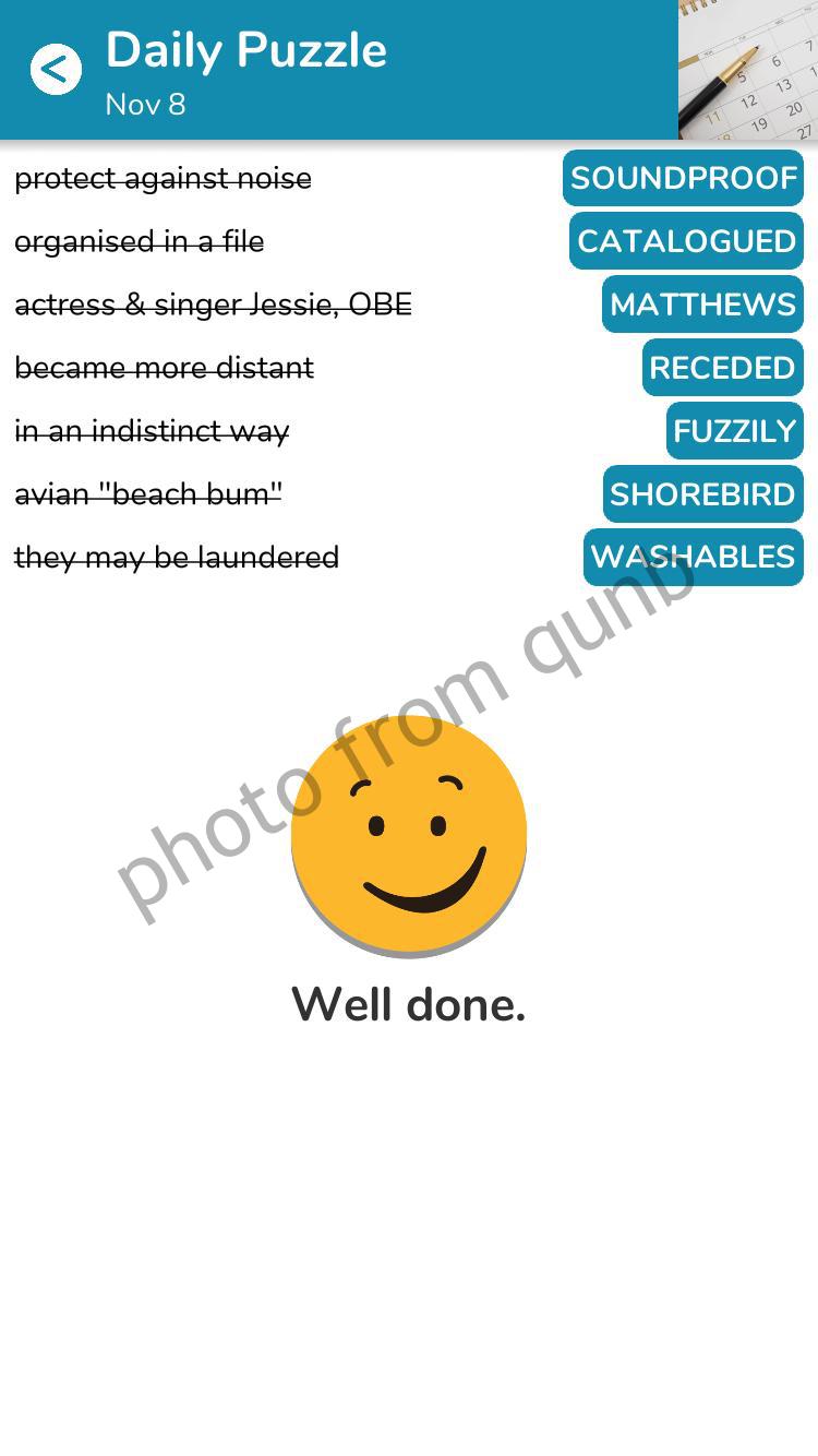 7 Little Words November 8 2022 Answers all in one Page » qunb