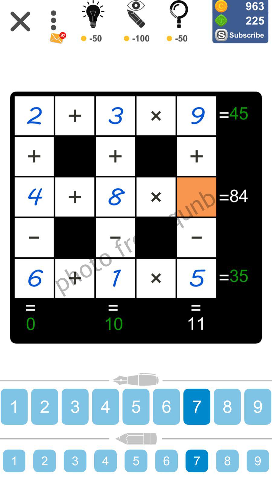Puzzle Page Cross Sum November 23 2022 Answers » qunb