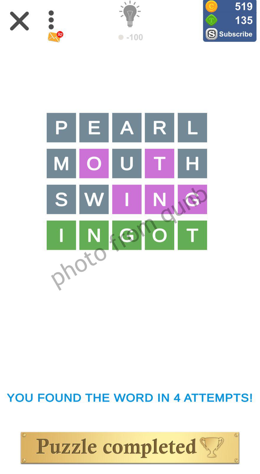 Puzzle Page Wordy November 24 » qunb