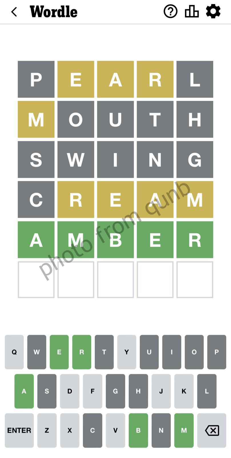 Wordle December 6 » qunb