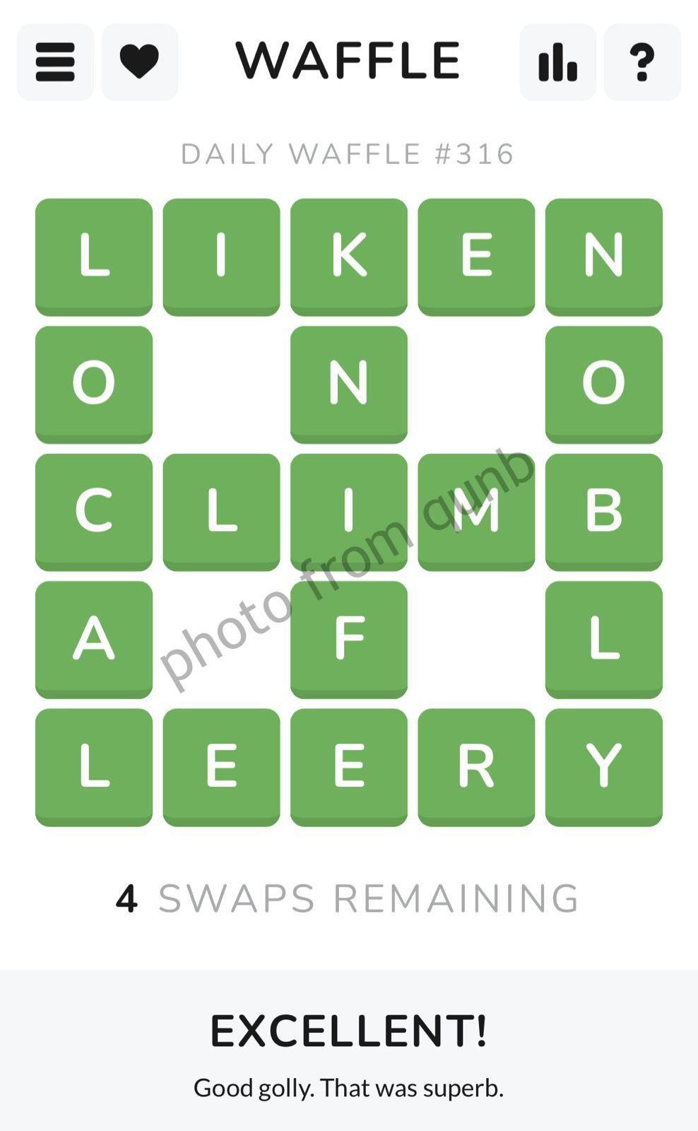 Daily Waffle 316 December 3 2022 Answers » qunb