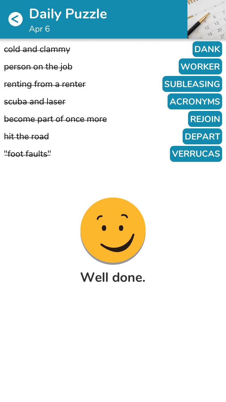 7 Little Words April 6 2023 Answers all in one Page